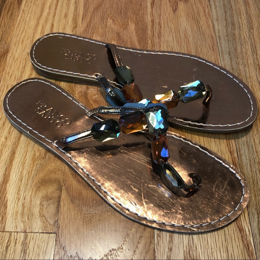 Franco Sarto Jeweled Sandals - size 7.5